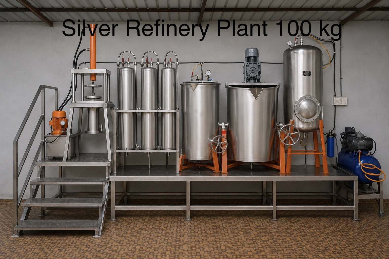 100 KG Silver Refinery Plant